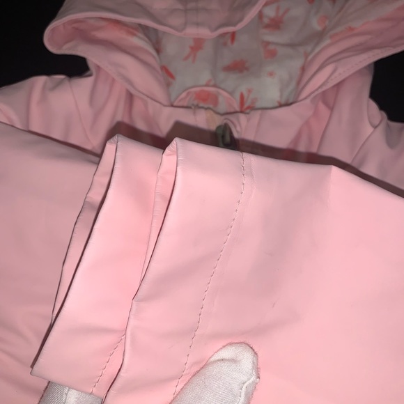 Cat & Jack. Girls hooded & lined rain jacket. EUC! Sz 18 Month - Picture 3 of 11